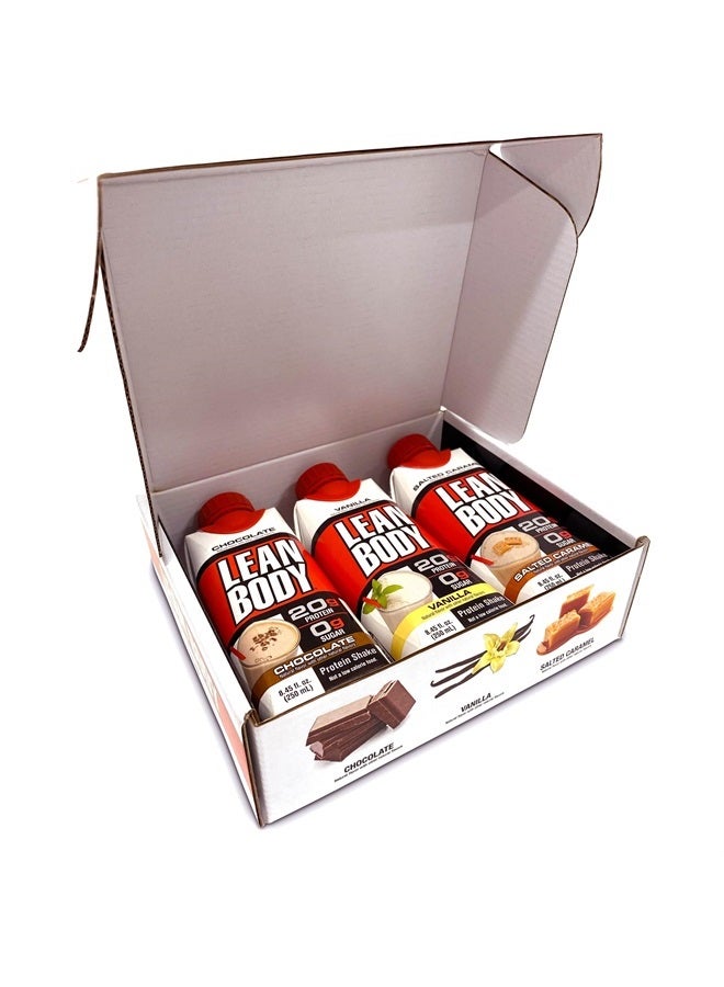 LABRADA Lean Body Triple Taster Pack |On-The-Go Whey Blend Protein Shake, Zero Sugar, Gluten Free, Enriched with 22 Vitamins & Minerals 8.45Fl Oz (Pack of 3) - Image 1