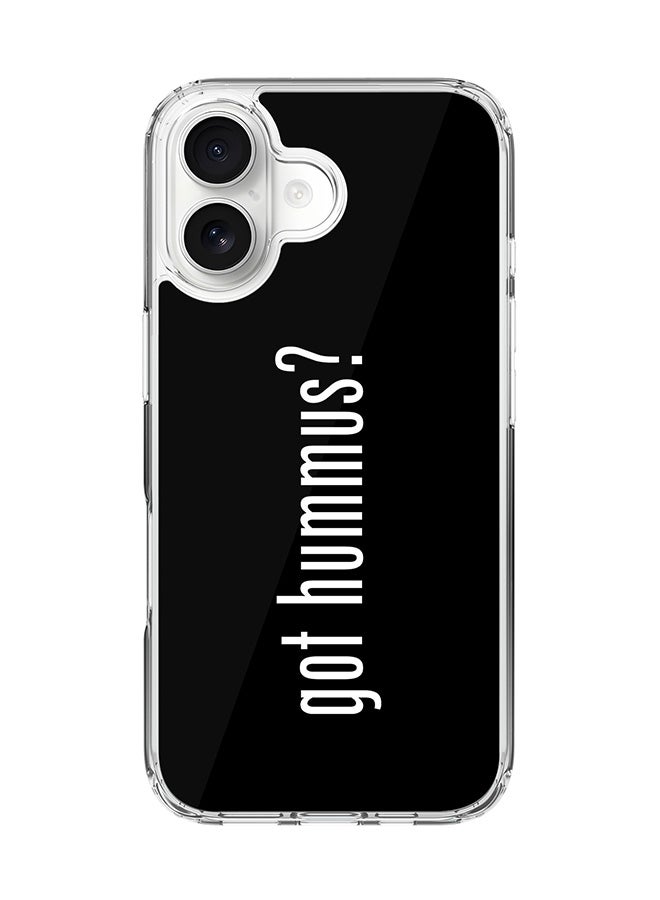 Stylizedd Classic Clear MagSafe Case for iPhone 17 , Hybrid Soft Case Flexible Edges Anti Drop TPU PC Gel Thin Transparent Cover [ Designed for iPhone 17 ] - Got Hummus?