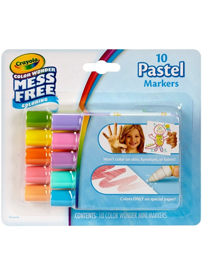Crayola Color Wonder Mess Free 10 Pastel Markers - Image 1