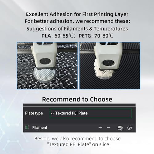 IdeaFormer-3D PEO PET Smooth Build Plate for Bambu Lab X1C X1 X1E P1P P1S P2S A1, PEO PET Spring Steel Sheet Flexible Bed Plate for Bambu Labs X1, X1 Carbon, P1P, P1S, P2S, A1 3D Printer Platform - Image 5