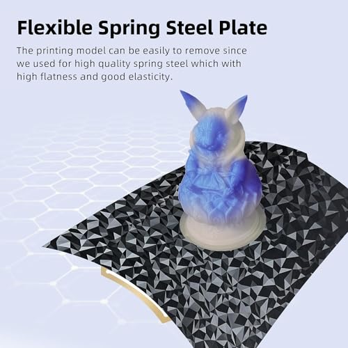 IdeaFormer-3D PEO PET Smooth Build Plate for Bambu Lab X1C X1 X1E P1P P1S P2S A1, PEO PET Spring Steel Sheet Flexible Bed Plate for Bambu Labs X1, X1 Carbon, P1P, P1S, P2S, A1 3D Printer Platform - Image 3
