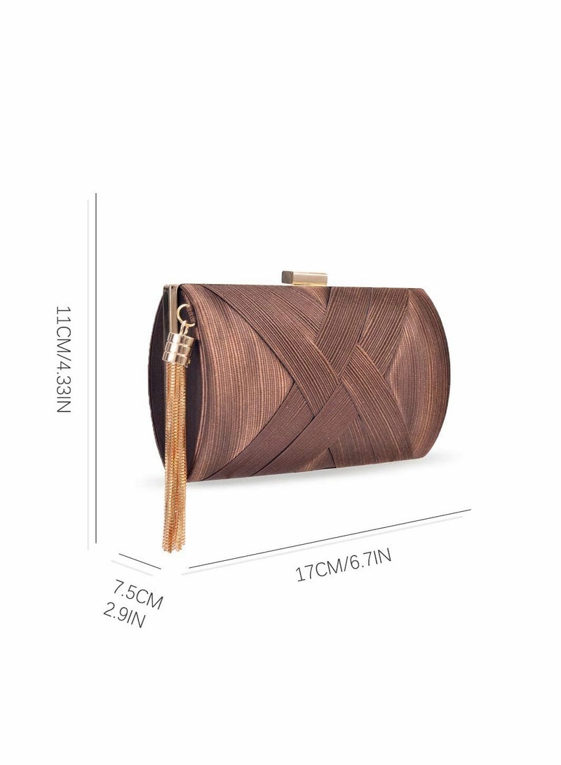 Zikra Womens Evening Clutch Bag Designer Evening Handbag, Lady Party Clutch Purse - Image 3