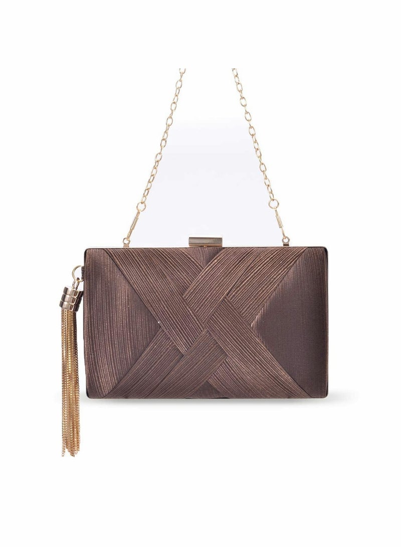 Zikra Womens Evening Clutch Bag Designer Evening Handbag, Lady Party Clutch Purse - Image 5