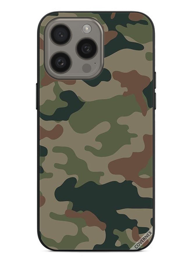 Covernex Protective Case Cover For Apple iPhone 15 Pro Max Camouflage Pattern (2) - Image 1
