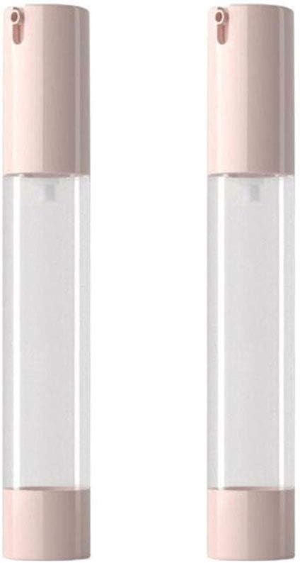 8 Pcs 30ml/1oz Airless Pump Bottles Empty Clear Plastic Vacuum Bottle with Lid Travel Size Cosmetic Containers for Liquid Foundation Lotion Moisturizer Emulsion Serum