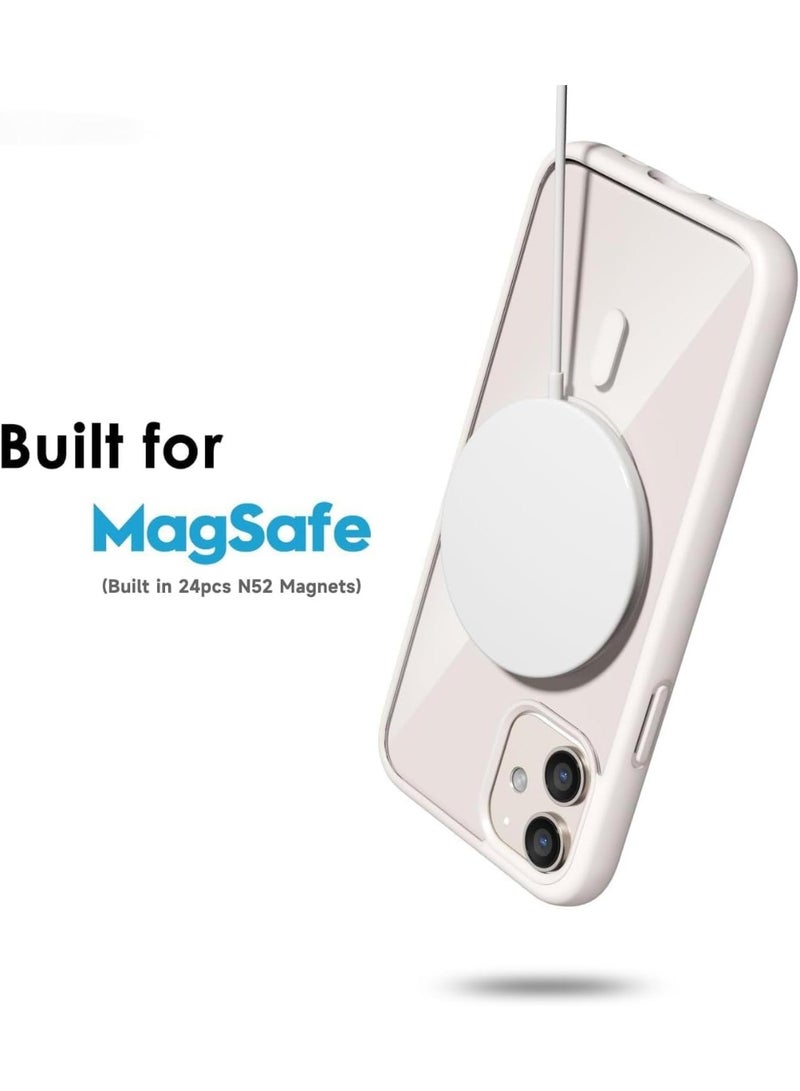ACLIX Magnetic Case for iPhone 12 and iPhone 12 Pro [Shockproof & Slim] Clear Hard Back Cover with High-Grade Protection | Natural Titanium - Image 3