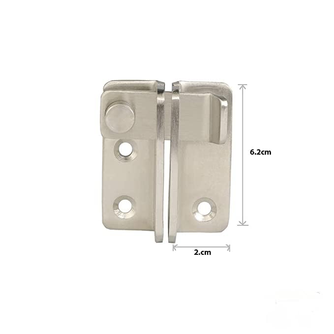 BTL Stainless Steel Gate Latch Right Door Padlock Latch Safety Door Lock with Padlock Hole BDFPL3R - Image 3