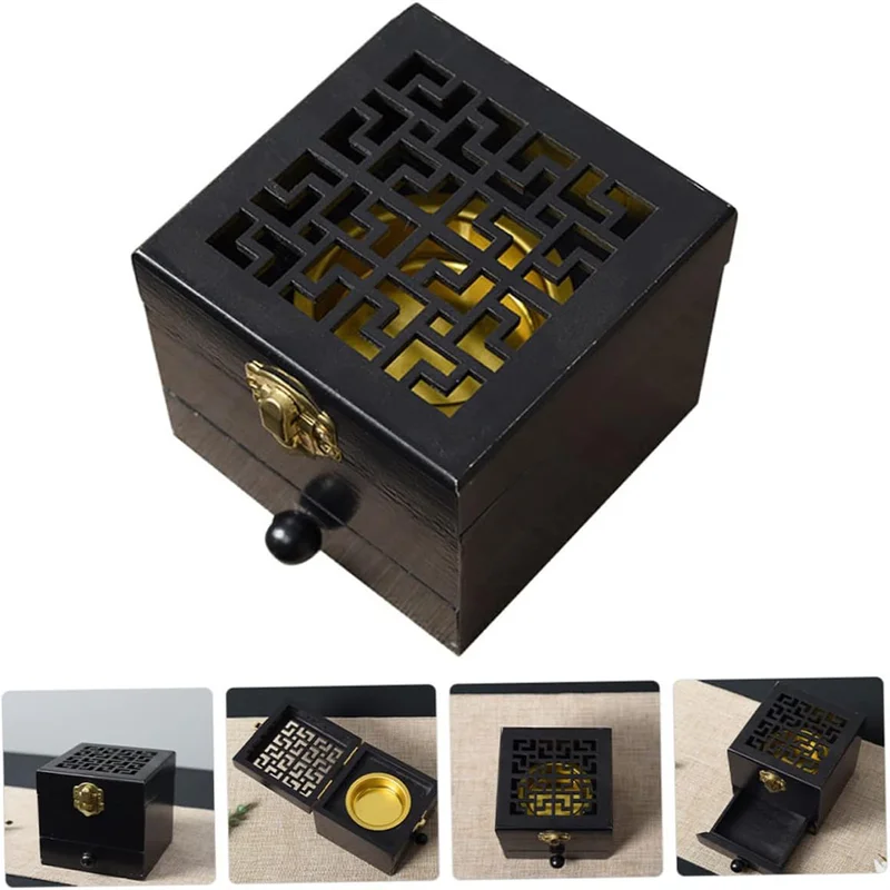 كويزيرا Quesera wooden black incense burner