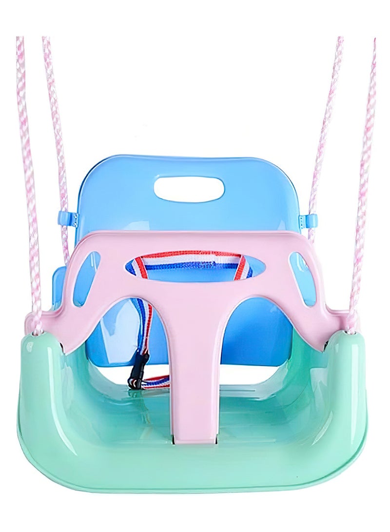 فنز  مجموعة أرجوحة الأطفال 3 في 1 من Funz مع إطار أرجوحة أطفال داخلية وخارجية مع حامل معدني قابل للطي للأطفال في الفناء الخلفي، سهلة التجميع والتخزين، أخضر فاتح - Image 5