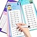 Anemeeoke 112 Division Flash Cards Large Math Table Flashcards Including 15 Cards 2 Dry Erase Markers 1 Rings Educational Times Table Flashcards for Classroom Home for 1st to 3rd Grades - Image 2