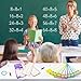 Anemeeoke 112 Division Flash Cards Large Math Table Flashcards Including 15 Cards 2 Dry Erase Markers 1 Rings Educational Times Table Flashcards for Classroom Home for 1st to 3rd Grades - Image 4