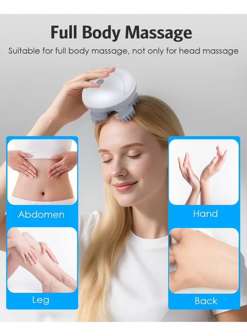 olayks Electric Scalp Massager, 96 Kneading Nodes, Waterproof Rechargeable Multifunctional Head Scratcher, Ideal Gift for Hair Growth, Stress Relief, Men and Women - Image 5