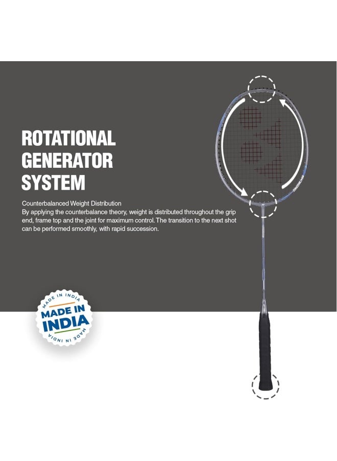 Yonex Yonex Badminton Racquet Astrox Attack 9 Metal Grey G4 4U(80GMS-32LBS)(Made in India)  - Image 4