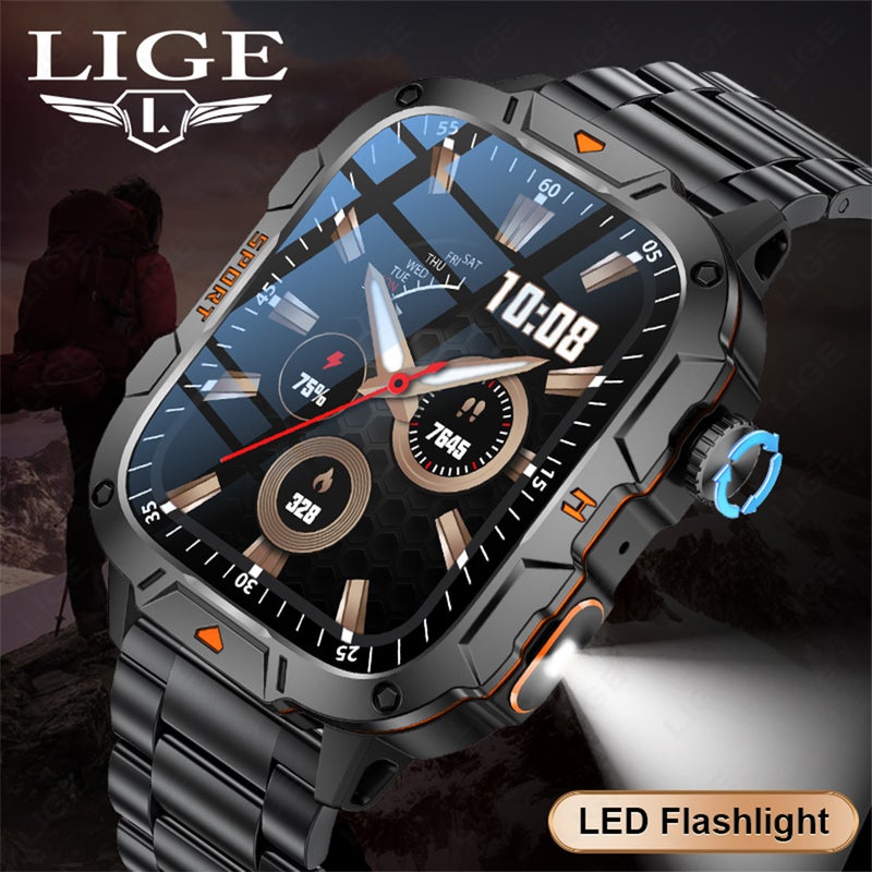 Lige/ New Smart Watch Multi-Function Bluetooth Call Waterproof Pedometer Sports Men'S Watch - Image 3