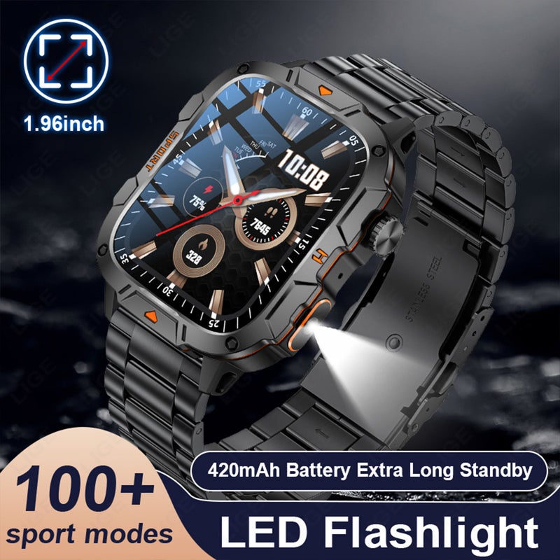Lige/ New Smart Watch Multi-Function Bluetooth Call Waterproof Pedometer Sports Men'S Watch - Image 2