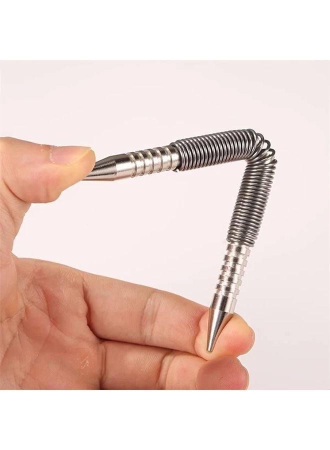Dual Tip Head Spring Loaded Center Punch Set High Carbon Steel Hand Tool - Image 4