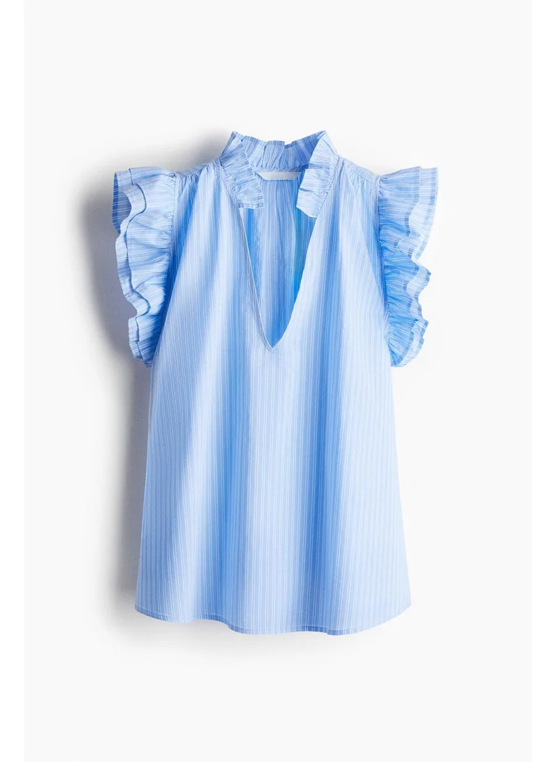 H&M Frill-trimmed blouse