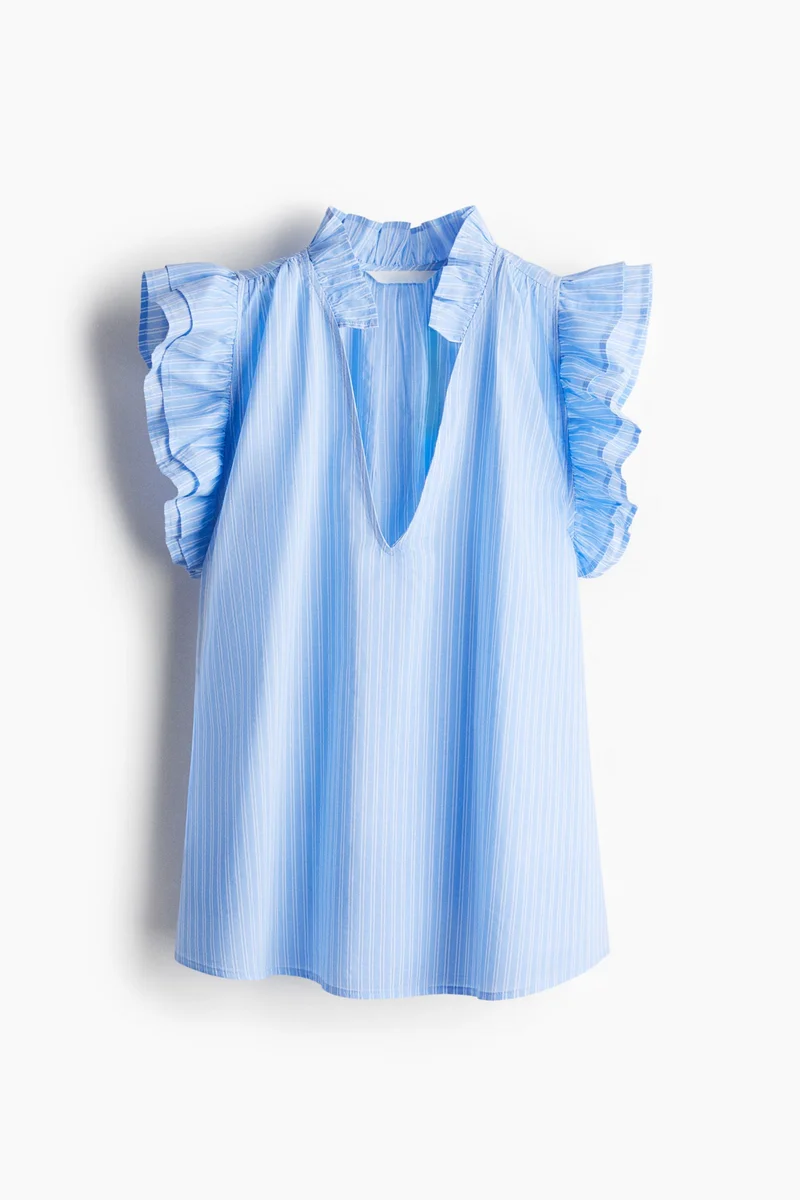 H&M Frill-trimmed blouse