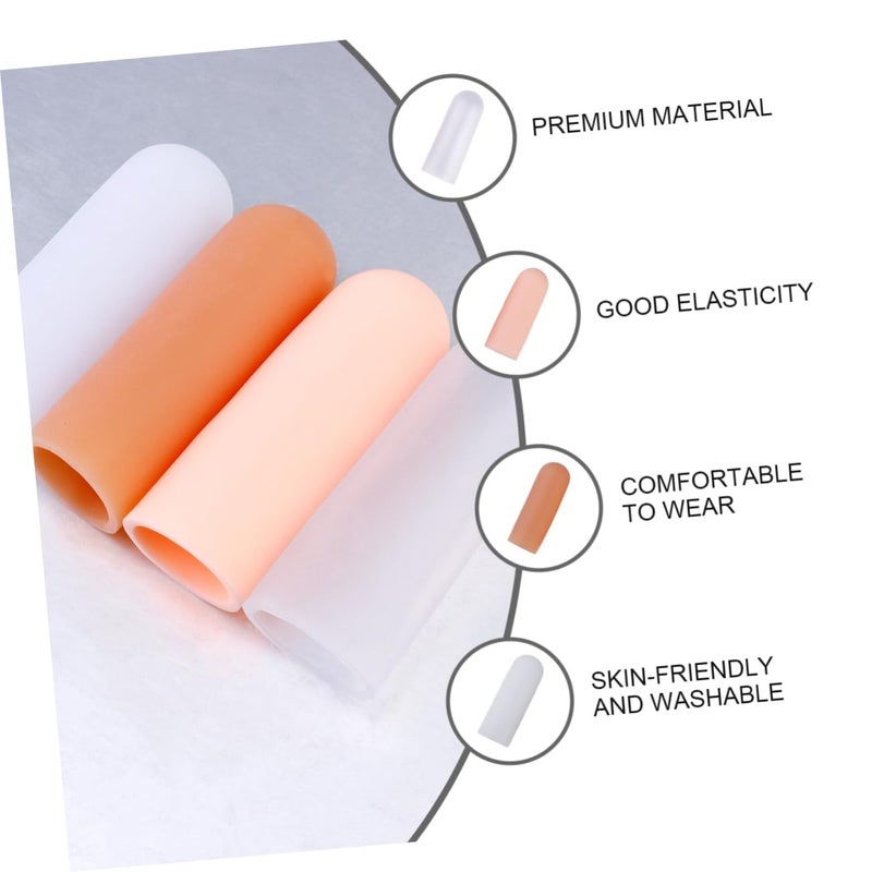 4 Pairs Finger Sleeves Breathable Thumb Protectors Durable Sebs Material Comfortable Lightweight - Image 4