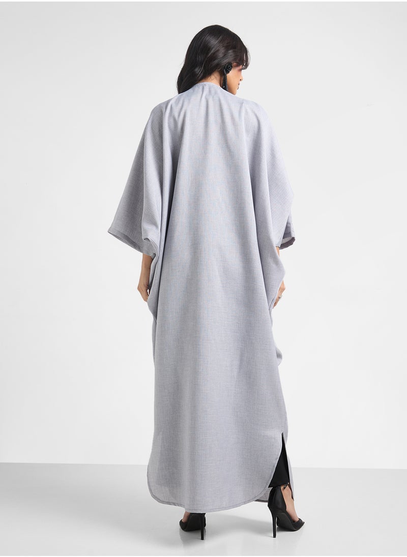 Khizana Abaya With Floral Motif  - Image 2