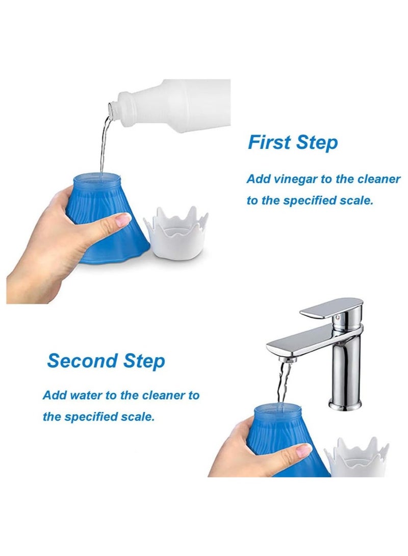 AROAQ Volcano Microwave Cleaner- Microwave Oven Steam Cleaner High Temperature Steamer Easily Crud in Minutes Steam Cleans and Disinfects with Vinegar and Water for Kitchen (Blue) - Image 4