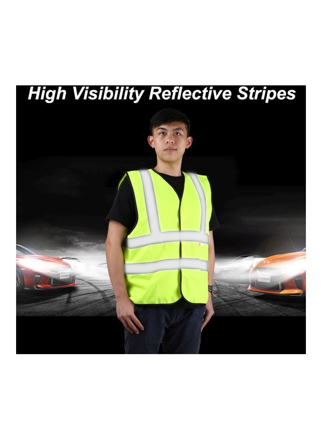NIBEMINENT Reflective Safety Vest Green/Grey  - Image 2