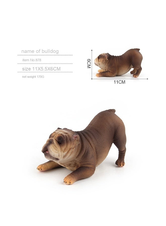 NIBEMINENT Realistic French Bulldog Figure - Adorable Sleeping Puppy Decor
