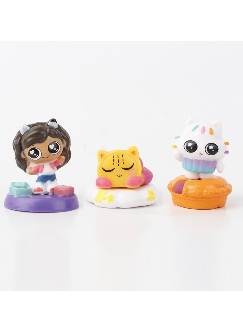 مجموعة دمى غابي المتحركة المكونة من 10 قطع من ألعاب نماذج الرسوم المتحركة الكرتونية - Image 4