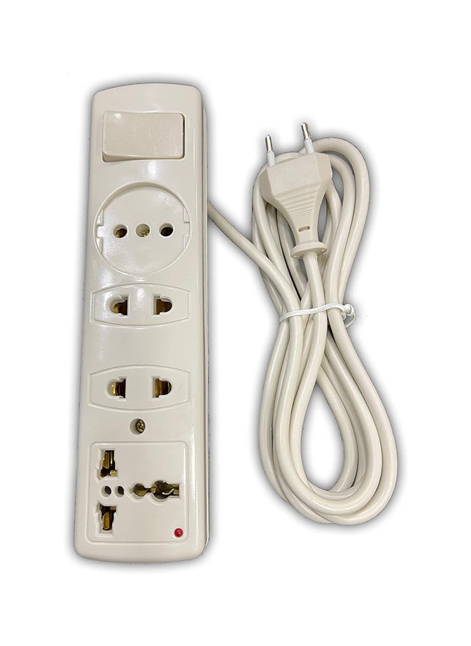 Generic - Extension Electric Socket With Cable -5m White - Image 1