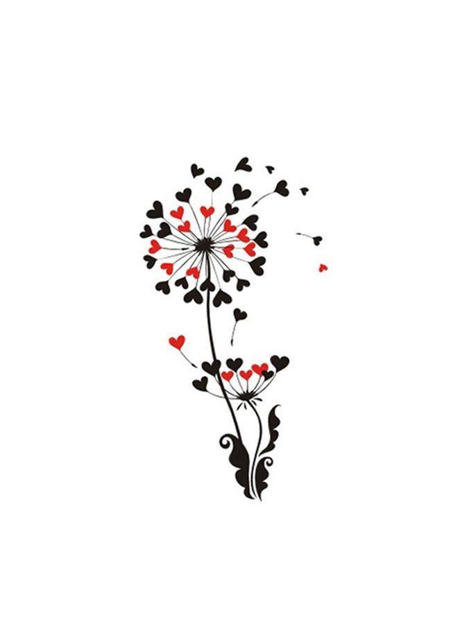 NIBEMINENT Fashionable Waterproof Temporary Tattoo Stickers Multicolour