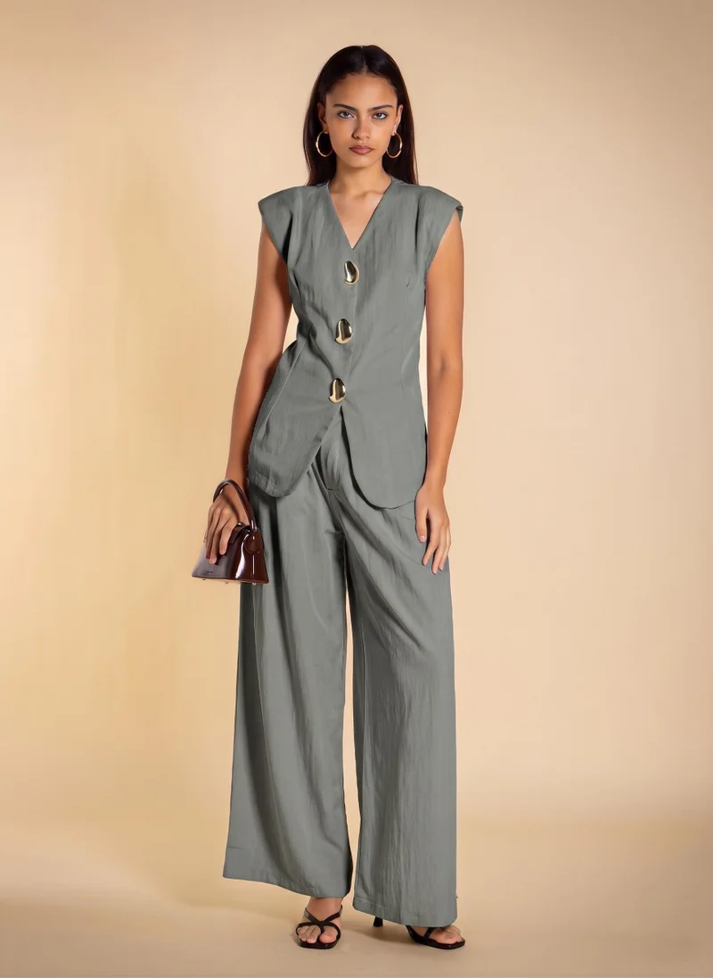 SHAPES LIGHTWEIGHT WAISTCOAT SET WITH BELT