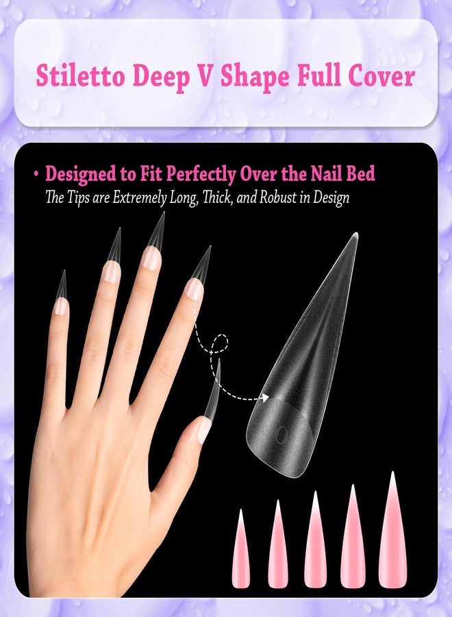 outopen 150pcs Long Eagle Claw Nail Forms Matte Full Cover Eagle Stiletto Nail Extension Art Mold Reusable Eagle Curved Nail Forms for Sculptural Polygel Acrylic Extension DIY Manicure, 15 Sizes - Image 3