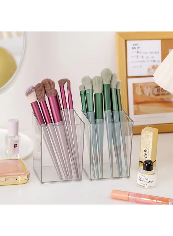 4pcs Clear Acrylic Pen Holder Organizer For Office Supplies Makeup Brushes - Image 5