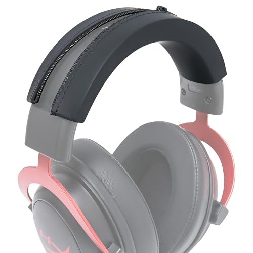 WC BandZ Cloud - Silicone Headband Cover for HyperX Cloud Series Headphones by Wicked Cushions | Enhanced Comfort, Style, & Sweat Protection | Exclusively for HyperX Cloud Series | Black - Image 1