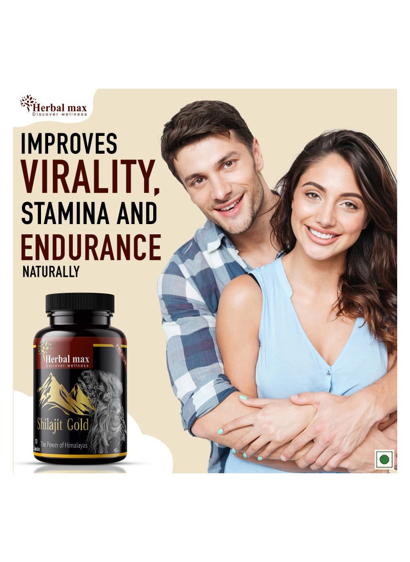 Herbal Max - Shilajit Gold 30 Capsules - Image 1