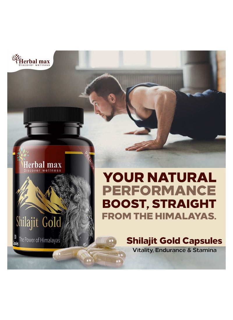 Herbal Max - Shilajit Gold 30 Capsules - Image 1