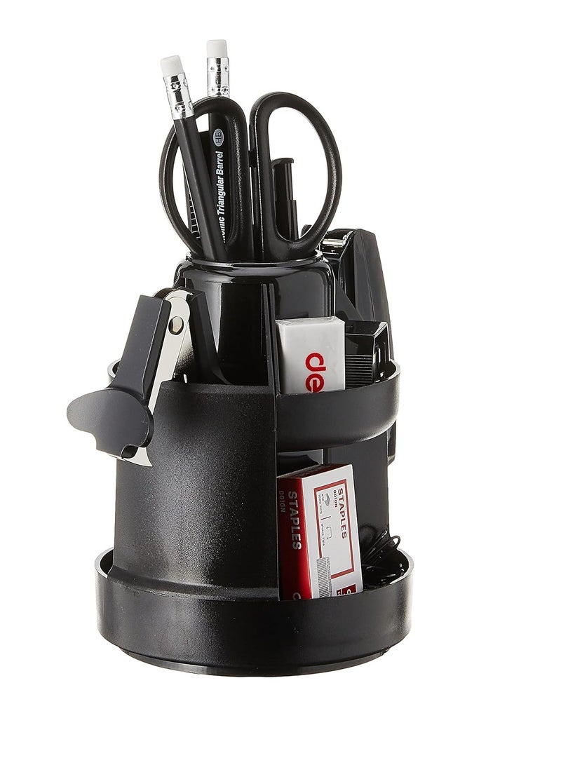 Deli Rotary Desk Organiser With Accessories Set - Image 1