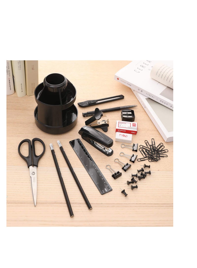 Deli Rotary Desk Organiser With Accessories Set - Image 4