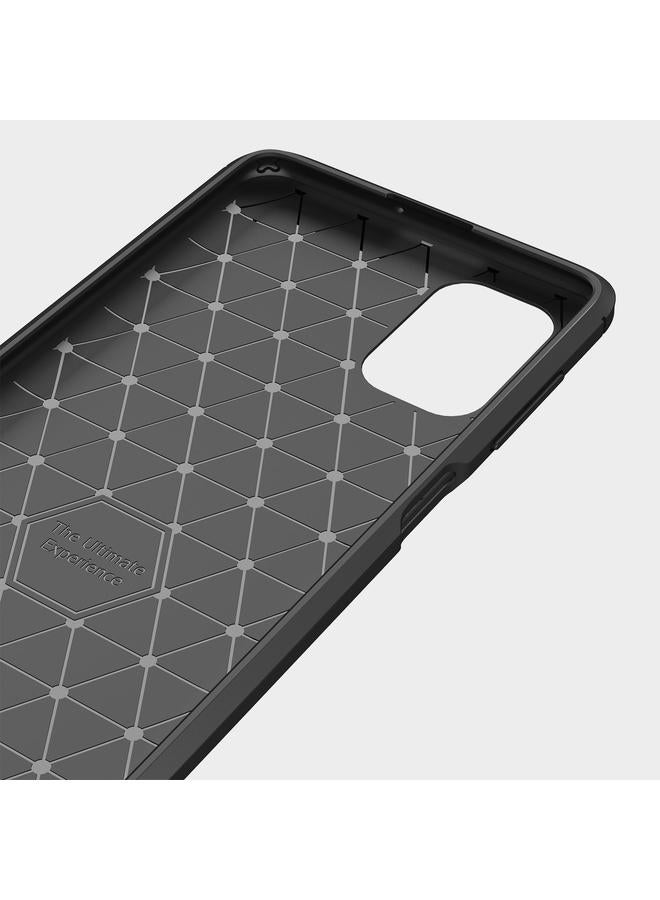 S-TOP Case For Samsung Galaxy M51 Brushed Texture Carbon Fiber TPU Case - Image 5
