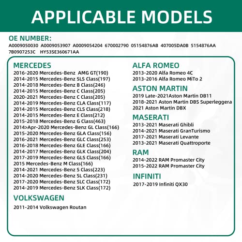 CDWTPS TPMS Sensor,433MHZ Tire Pressure Monitor System 4-Pack for Mercedes Replaces#A0009050030 A0009053907 A0009054204… - Image 2