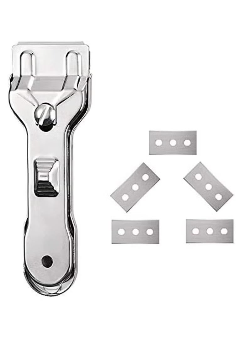Multi-Functional Glass Razor Blade Scraper For Glass, Glass Stove Top Cleaner And Scraper for Oven Cooker Window  - Image 2