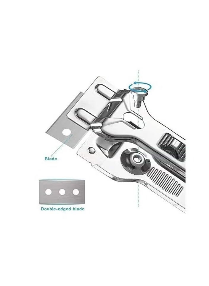 Multi-Functional Glass Razor Blade Scraper For Glass, Glass Stove Top Cleaner And Scraper for Oven Cooker Window  - Image 5