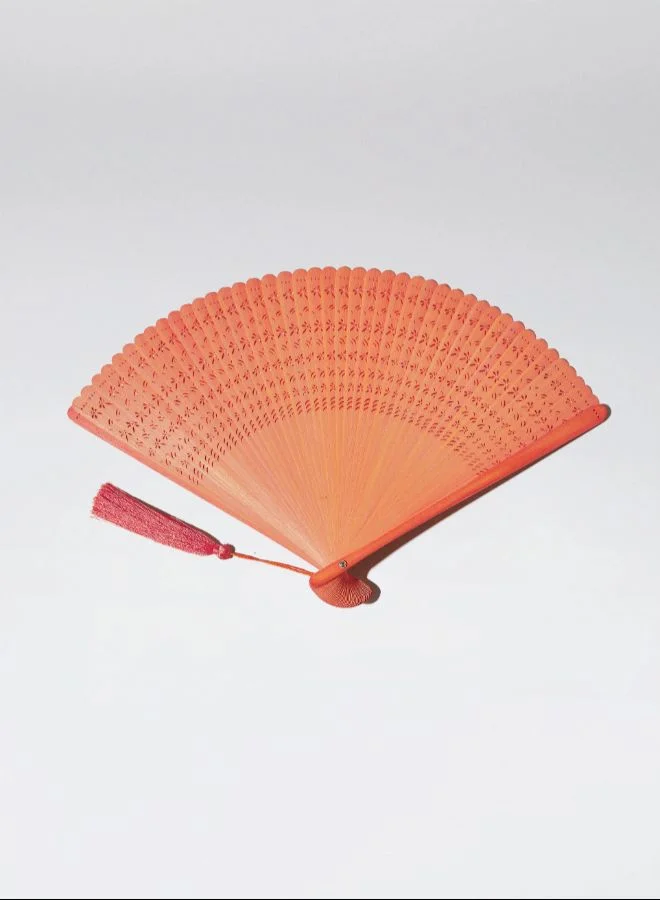 PARFOIS Bamboo perforated fan