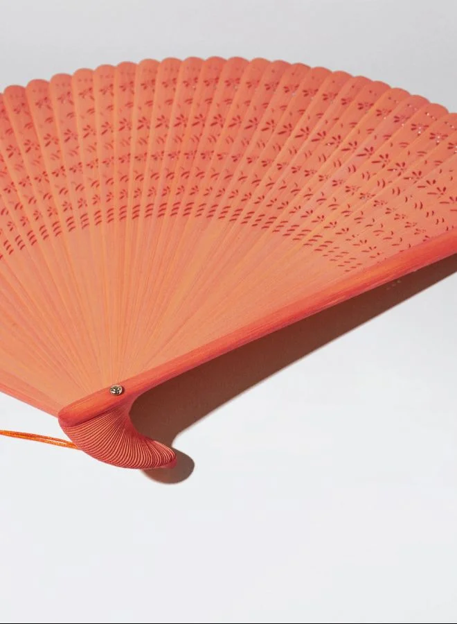 PARFOIS Bamboo perforated fan