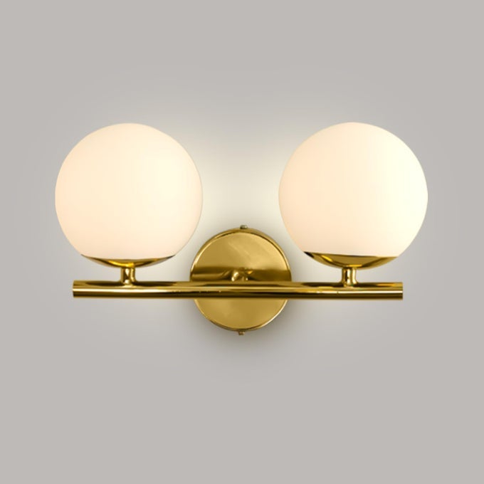 MODERN VOLARE WING WALL LIGHT FOR LIVING ROOM BEDROOM DINING AREA GLOBE WALL LIGHT FIXTURE FANCY LIGHTS HOME DECOR PACK OF 1 GOLDEN METAL