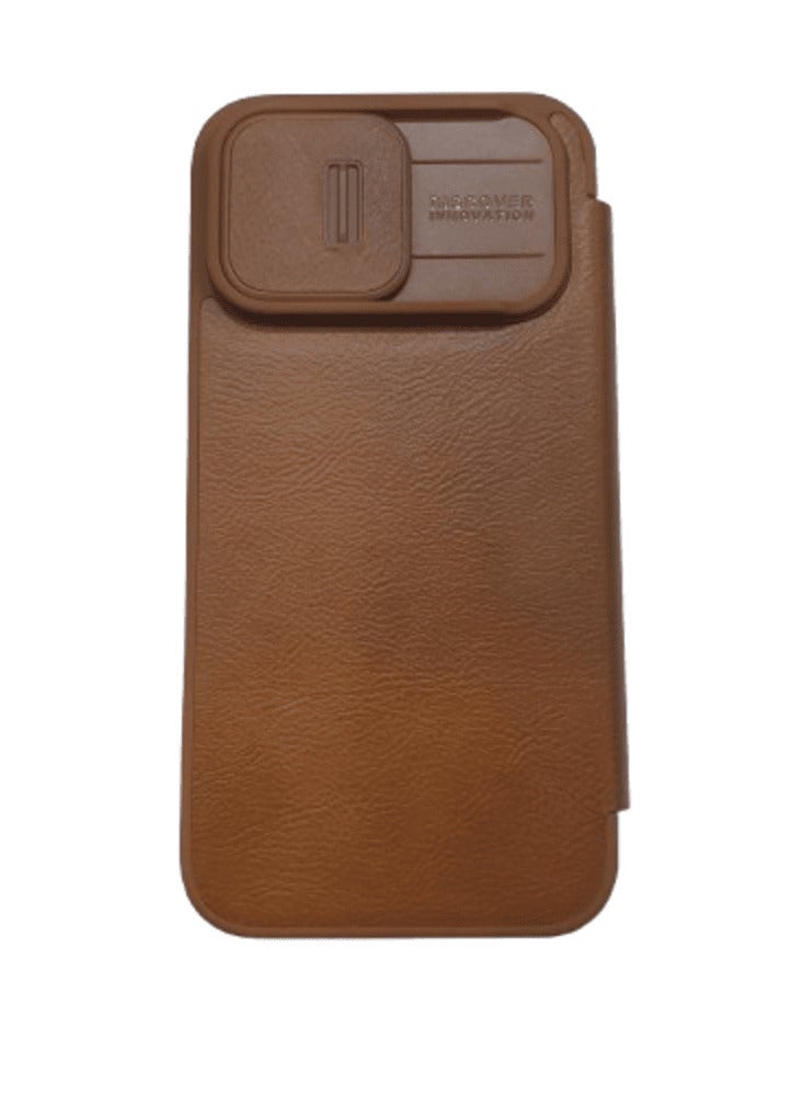 Nillkin CamShield Pro Case Flip Style Lens Camera Protect Mobile Holder Fits  Apple iPhone 14 Pro - Brown - Image 2