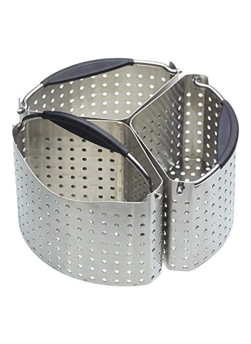 Master Class MasterClass Saucepan Divider Baskets Stainless Steel Saucepan Divider Pan Divider Set of 3 20 cm 8 Silver 