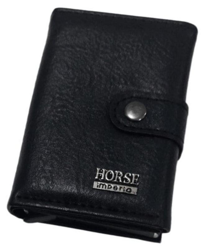 Horse Luxury Leather Wallet for Men – Slim Design with Metal Card Holder & RFID Protection, Smart Storage for Cash & Cards, Durable and Stylish for Everyday Use - Image 1