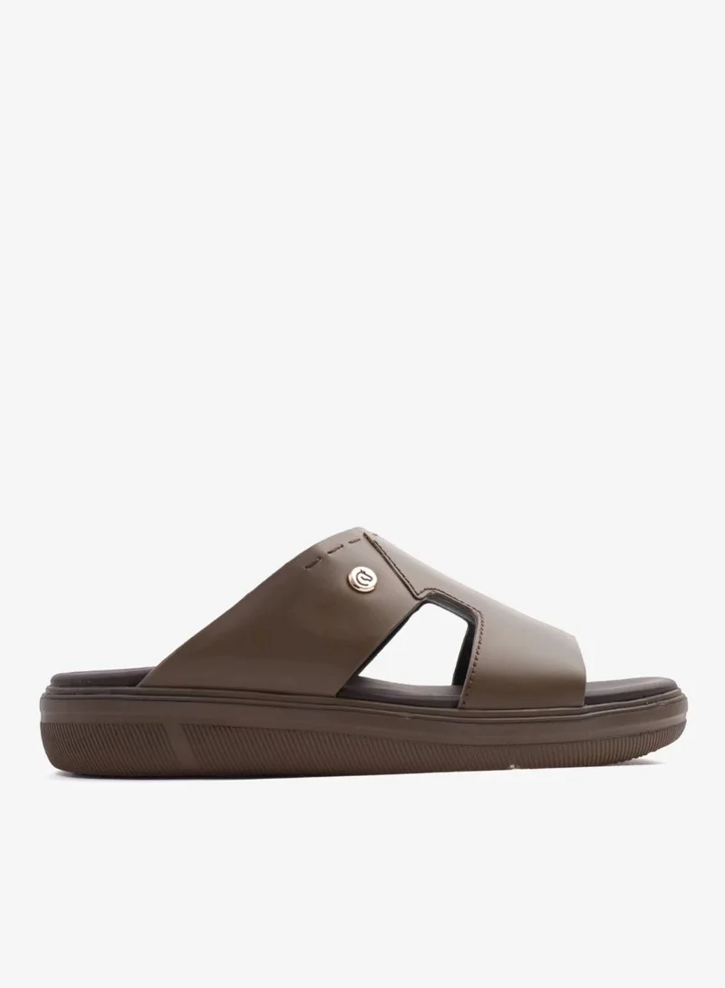 UOMO Cavalier UOMO CAVALIER SLIP-ON DESIGN MEN SANDALS TRUFFLE