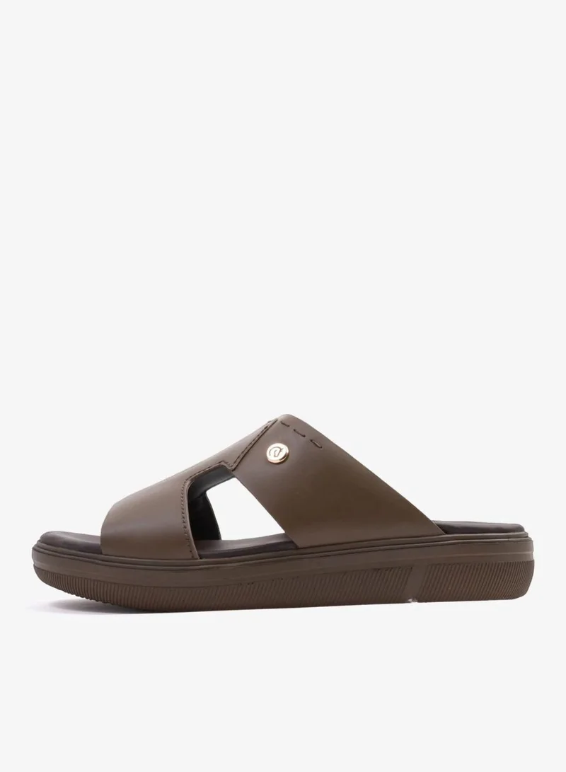 UOMO Cavalier UOMO CAVALIER SLIP-ON DESIGN MEN SANDALS TRUFFLE